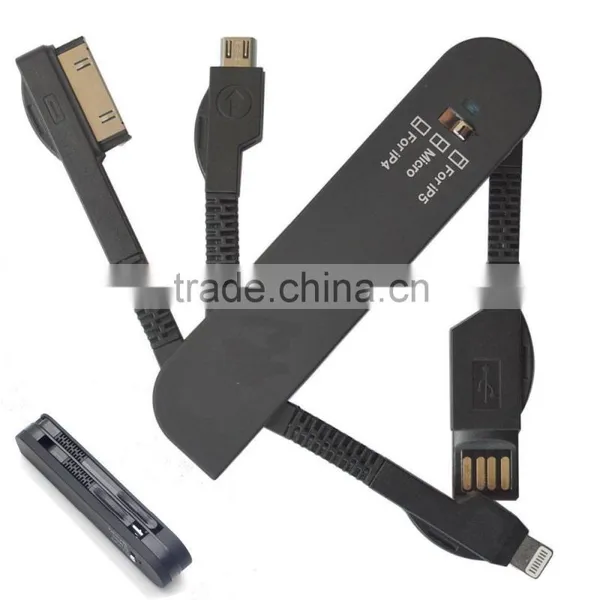 Multi-function Retractable Data 2 in 1 Military Knife Usb Cable photo-6