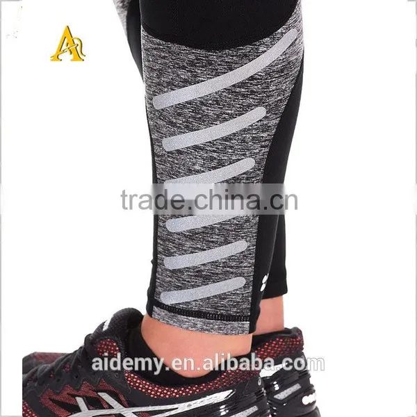 High Quality Stretch Cotton Fabric Plain Women High Waist Leggings photo-4