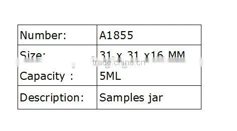 5ml Free Sample Bottle Lotion Sample Jars ABS Transparent Jar Eye Cream Jar photo-3