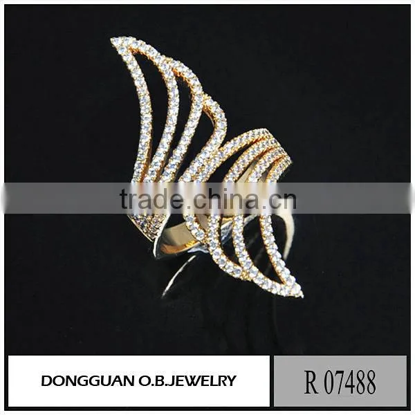 Imitation White Gold 925 CZ Ring Fashion America Style Chinese Silver Jewelry Ring photo-5