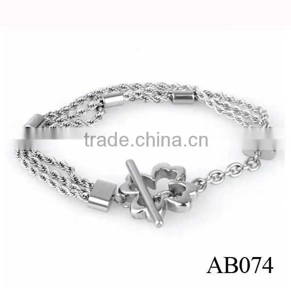 Stainless Steel Chain Charm Bracelet Leather Bracelet For Women/925 Silver Bracelet photo-4