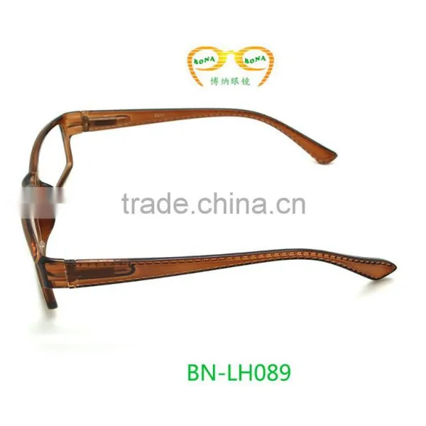 High Quality Wholesale Half Fram Brown Color Reading Glasses photo-3