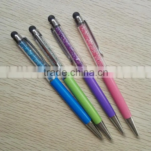 Top Selling Products Metal Clip 4 Colors Stylus Pen Upper Inner is Crystal photo-4