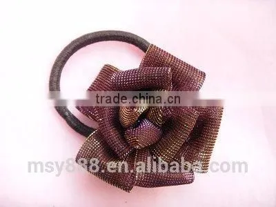 Floral Elastic Hair Ponytail Rings, Hair Rope, for Kids Hair Band Hair Accessories Girl With High Ponytail Full Lace Wigs photo-2
