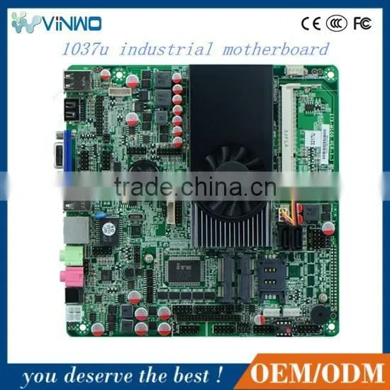 Factory Price Very-high Performance Intel 1037U DDR3 dc 12v Motherboard , Embedded Motherboard ,1037u Mini Itx Motherboard