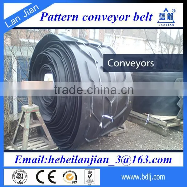 EP Fabric Chevron Rubber Conveyor Belt, Pattern Conveyor Belt photo-2