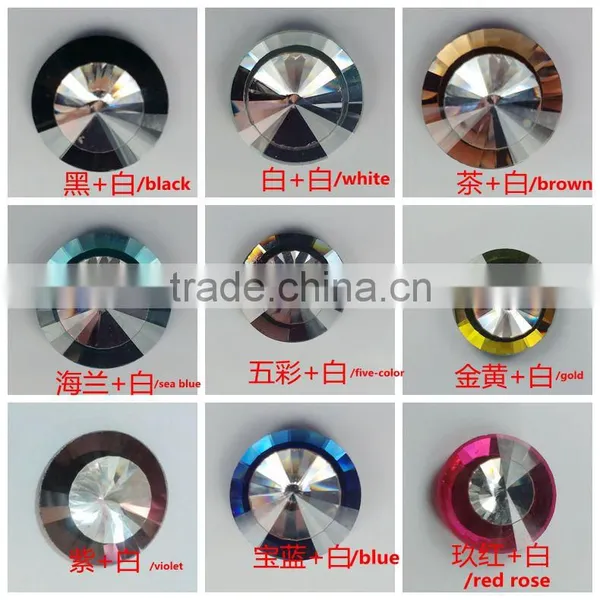 Best Selling Unique Design Clear Diamond Glass Button With Many Colors photo-4