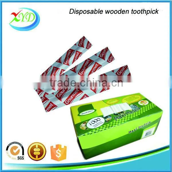 2016 New Product 4 Sides Paper Wrapped Wooden Toothpick for Lowest Price photo-3