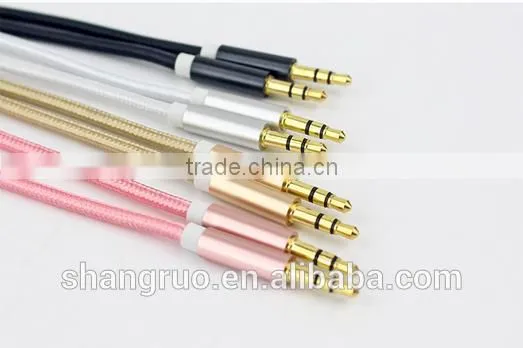 3.5mm Car Aux Cable With Male to Male Metal Shell photo-3