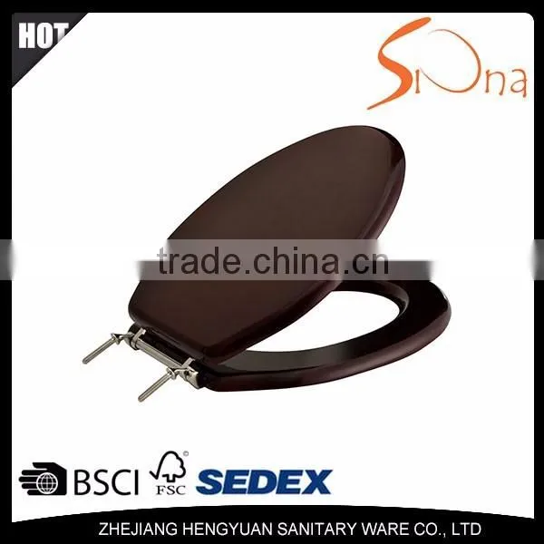 Decorative Convenient Solid Wood Toilet Seat Soft Close
