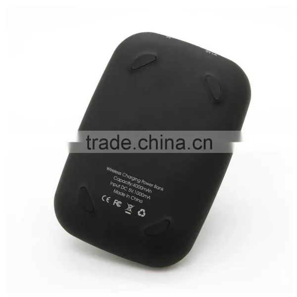 Portable Qi Certificated 4000mAh Wireless Power Bank For Smartphones Tablets And More photo-2