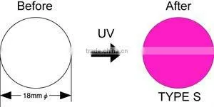 Color Changing Adhesive UV Monitor Label/Single Use/Color Changing Sticker