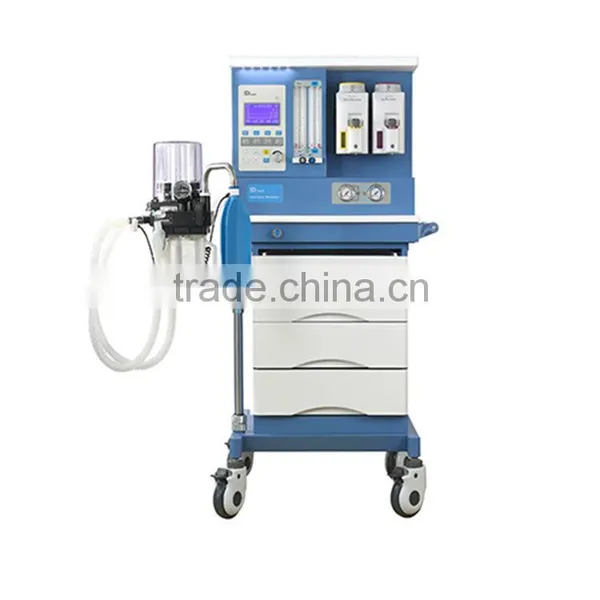 Emergency Equipment Blue+White Color Movable Anesthesia Machine for Hospital photo-2