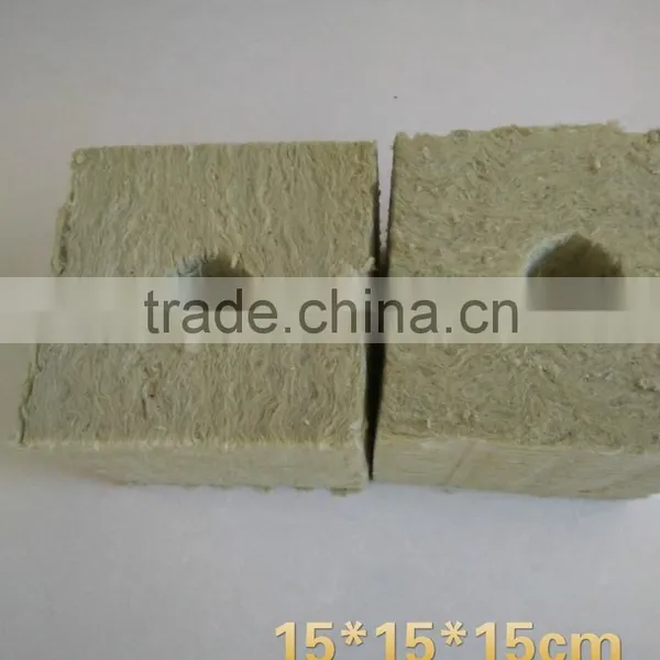 Mineral Fiber Rockwool Cubes 100kg/m3 for Hydroponic High Absorbent Water photo-4