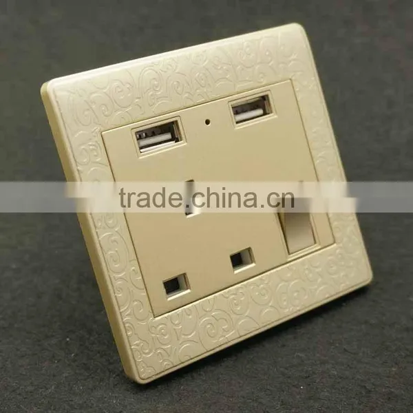 Electric Wall Switch and Socket Outlet Usb Plug Wall Socket photo-2