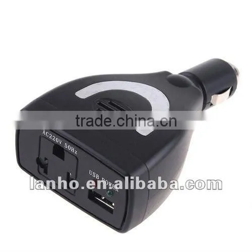 75W Car Power Inverter Charger DC 12V to AC 220V USB 5V
