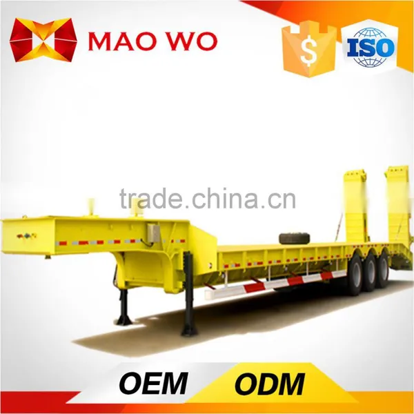 Factory Price 40T Heavy Duty Low Bed Car Carrier Truck Trailer photo-3