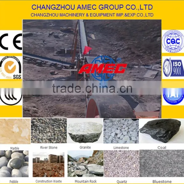 Changzhou AMEC Rubber Belt Conveyor for Sale for Stone Quarry