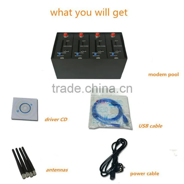 Free Bulk Sms Modem Software Mobile Recharge Stk Support at Command Usb Modem Pool 4 Port photo-6