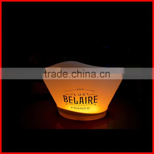 Rechargeable LED Large Ice Buckets Multiple Bottle Cognac Led Ice Bucket photo-3