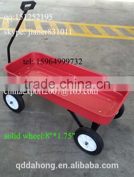 Metal Kid's Tool Cart , Pro-enviromental Red Wagon,Children Wagon TC1805 With Solid Wheel photo-5
