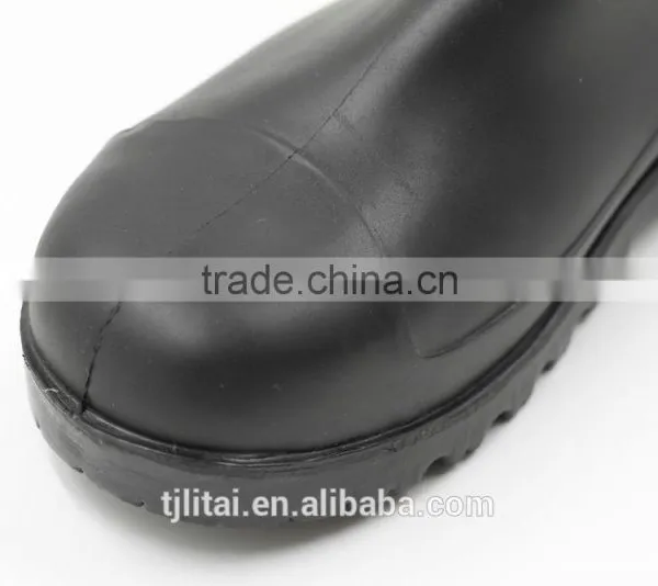 Fashion Gumboots With Lock,black Popular Pvc Safety Boots photo-4