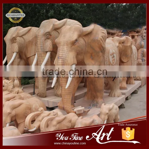Garden Customize Size Africa Marble Elephant photo-2