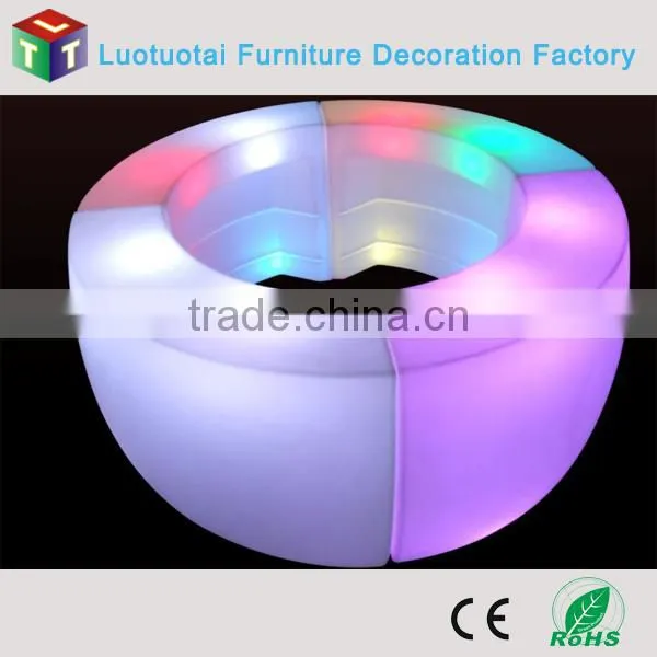 2015 Hot Sale Plastic Led Round Small Bar Counter photo-5