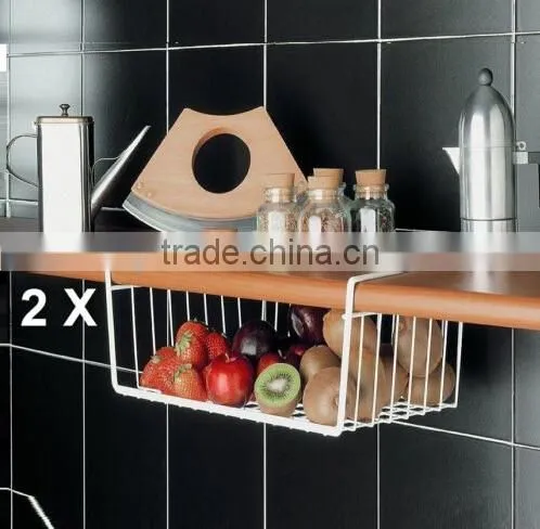 Kitchen Accessories Under Shelf Metal Kitchen Storage Basket Fruit Basket photo-2