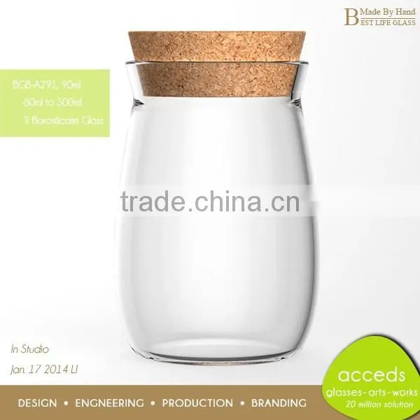 Professional Custom Decorative High End Glass Jar With Lid photo-2