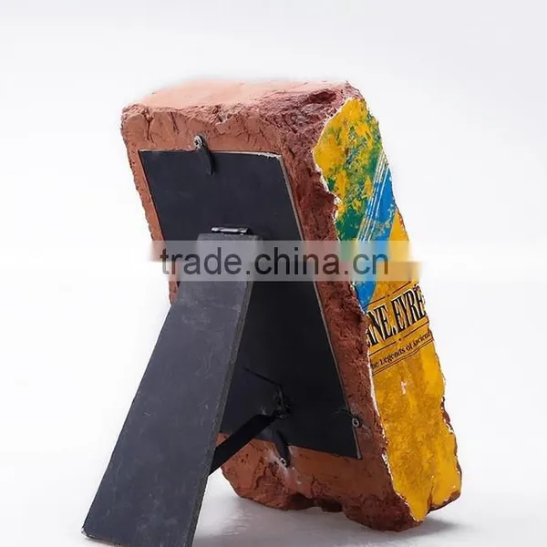Custom Designed Resin Artificial Red Brick Rectangle Photo Frame photo-3