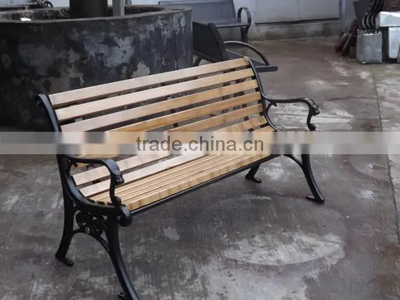 Out Door Furnithure, Solid Wood Cast Iron Bench photo-6