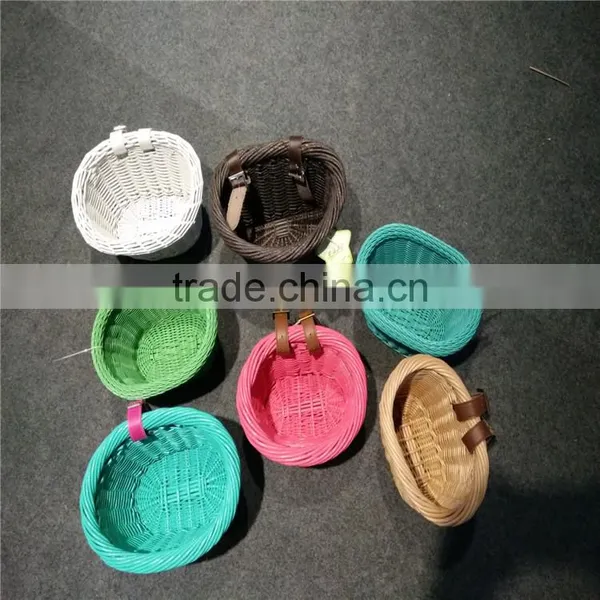 Wholesale Cheap and High Quality Colorful Willow Bike Basket photo-4
