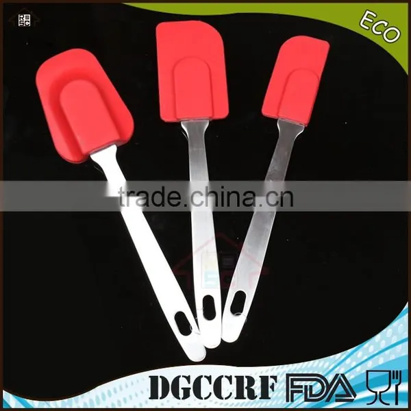 NBRSC Cake Cream Scraper Mixing Batter Butter Silicone Spatula With Stain Steel Handle photo-2