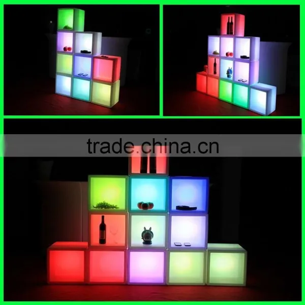 Waterproof Portable PE Plastic Rechargeable Led Cube Ice Bucket photo-6