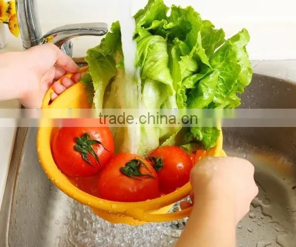 Multifunctional Silicon Basket Colander, Kitchen Filter Strainers Tool photo-2