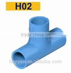 TY High Quality TIS PVC Water Supply Pipes & Fitting EQUAL TEE Eco-friendly Cheap Price Full Size Factory Price List Discount photo-2