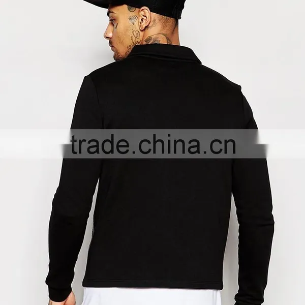 Cut & Sew Leather Stripe Jacket photo-2