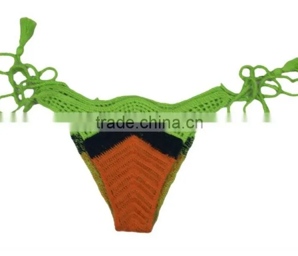 100% Cotton Summer Hot Extreme Sexy Yong Girl Bikini Crochet Beach Wear photo-2