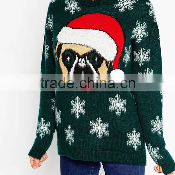 2016 Women Christmas Novelty Knitted Top New Christmas photo-2