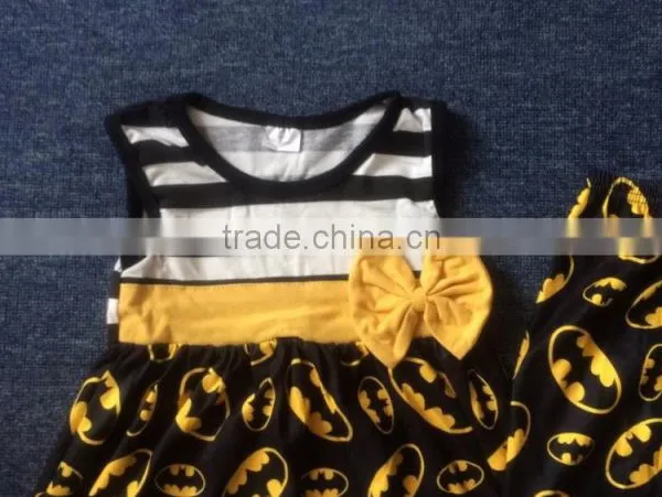 Silk Milk Summer Children Sleeveless Outfit With Ruffled Pants Back to School Sets photo-4