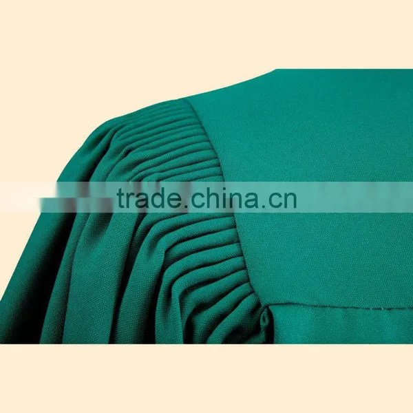 Premium Green Masters Graduation Gown photo-3
