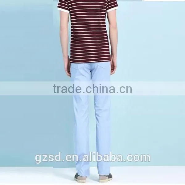 100% CottonTop Quality Trendy Skyblue Fancy Casual Pants Men photo-2