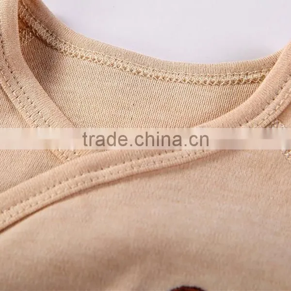 Natural Cotton Wholesale Baby Romper Long Sleeve 0-18 Months Newborn Infants Onesie Jumpsuit Clothes Set photo-3