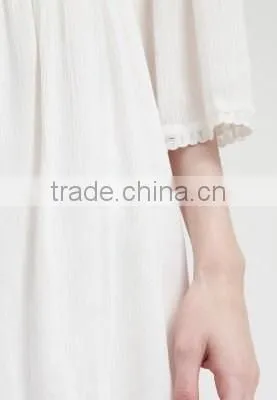 Embroidered Casual Cotton Dress Design for Pregnant Woman photo-2