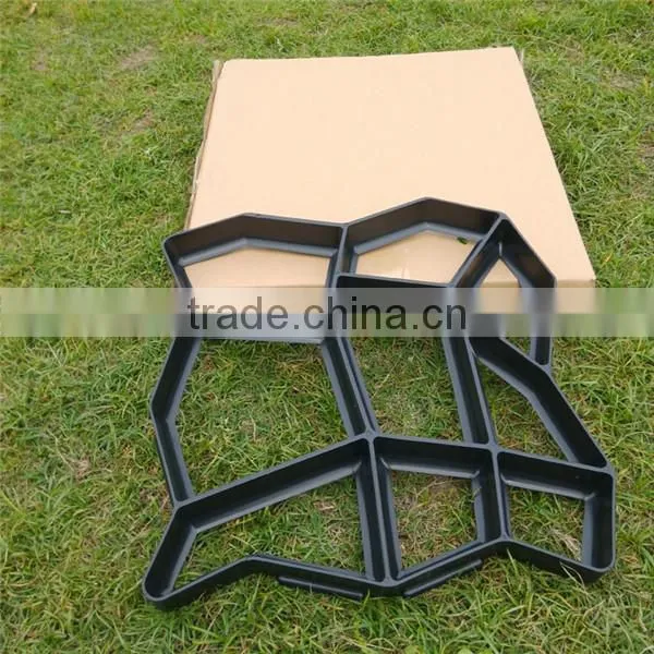DIY Concrete Garden Slab Molds-DIY Your Garden Pave Ways Path Maker Mold - Crazy Paving Maker Paving Molds photo-2