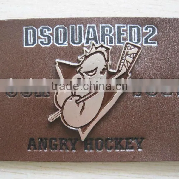 Fashion Garments Logo Leather Labels Jeans Fake Leather Patch Leather Jeans Label photo-5