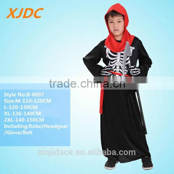 Fancy Style Devil Red Color Dress Kids Vampire Dress for Halloween photo-4