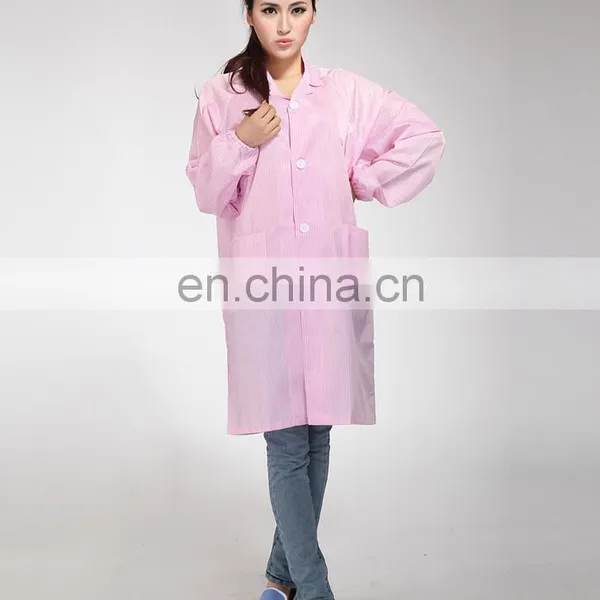 China Hot Sale Antistatic Polyester Grid Coverall Clean Room Coverall photo-2