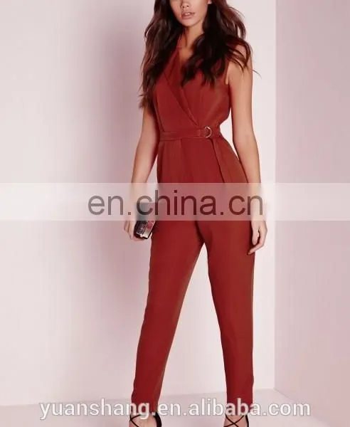 Sleeveless Red Korean Fashion Jumpsuit For Women 2015 photo-2